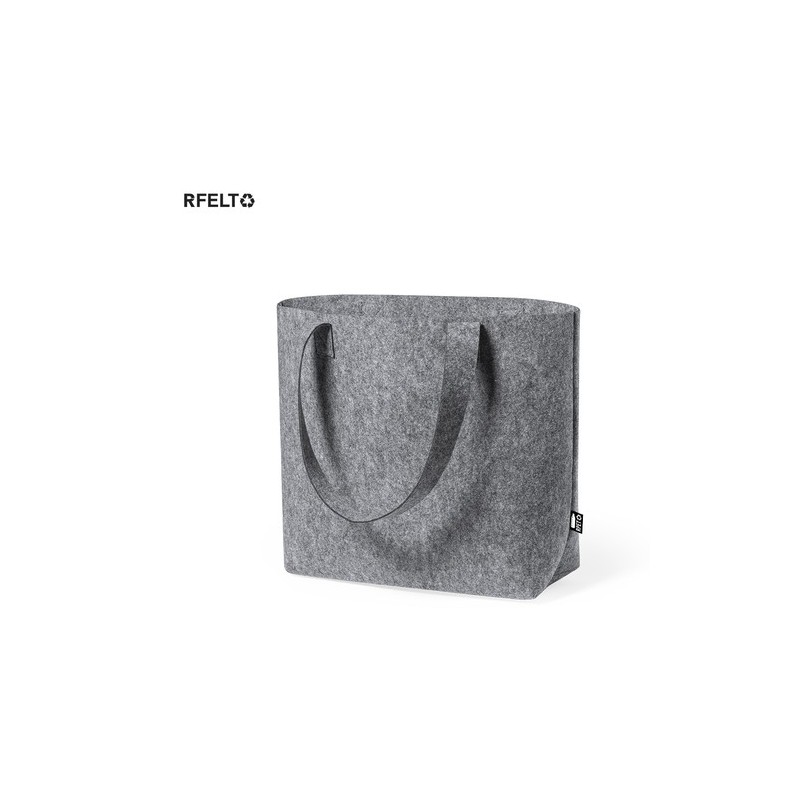 Sac Éco-responsable en RPET Personnalisé pour le Shopping Flavux pas cher Matières : PET recyclé Couleurs : gris personnalisable
