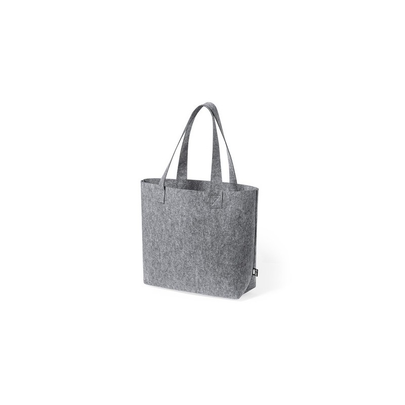 Sac Éco-responsable en RPET Personnalisé pour le Shopping Flavux pas cher Matières : PET recyclé Couleurs : gris cadeau entrepri