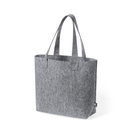 Sac Éco-responsable en RPET Personnalisé pour le Shopping Flavux pas cher Matières : PET recyclé Couleurs : gris cadeau entrepri
