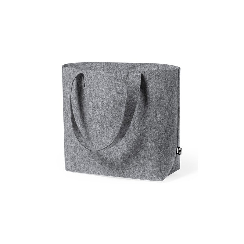 Sac Éco-responsable en RPET Personnalisé pour le Shopping Flavux pas cher Matières : PET recyclé Couleurs : gris goodies publici