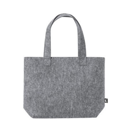 Sac Éco-responsable en RPET Personnalisé pour le Shopping Flavux pas cher Matières : PET recyclé Couleurs : gris marquage laser 