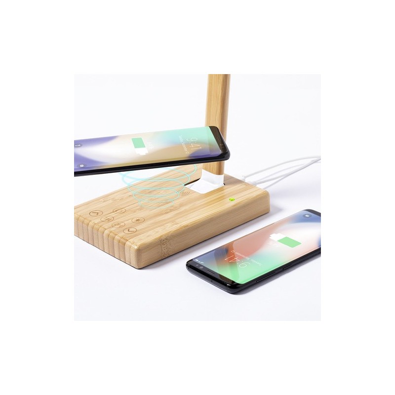 Lampe Éco-responsable et Pratique Chargeur Sleya Matières : bambou marquage laser ultra précis