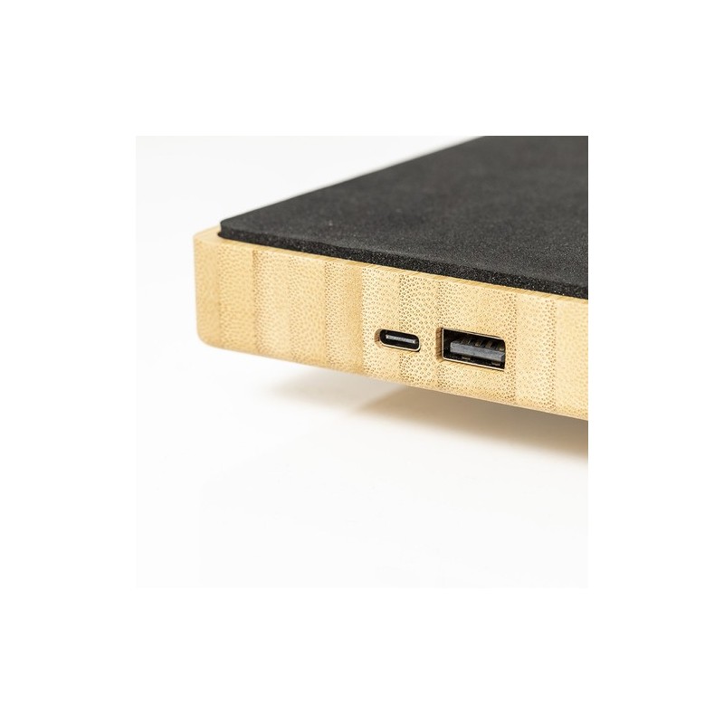 Lampe Éco-responsable et Pratique Chargeur Sleya Matières : bambou accessoire événementiel unique