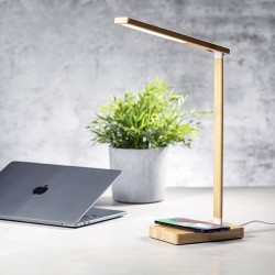 Lampe Éco-responsable et Pratique Chargeur Sleya Matières : bambou goodies entreprise design