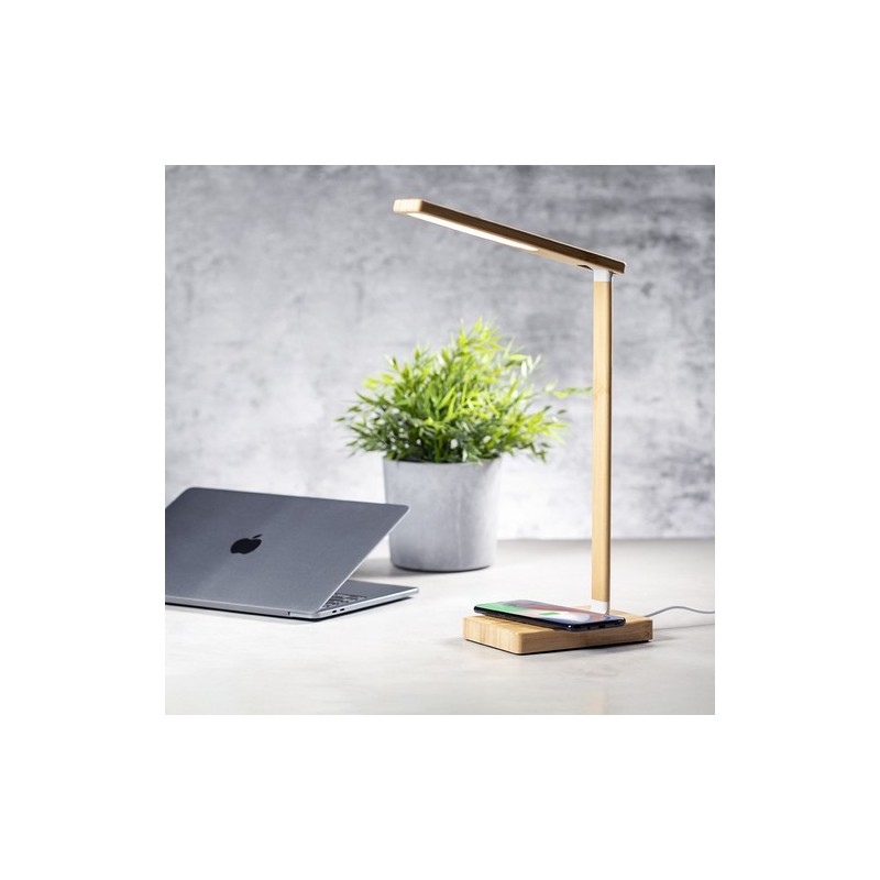 Lampe Éco-responsable et Pratique Chargeur Sleya Matières : bambou goodies entreprise design