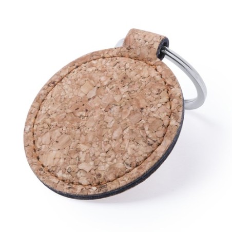 Porte-clés s en liège naturel personnalisés - Kimbox Matières : liège marquage laser ultra précis