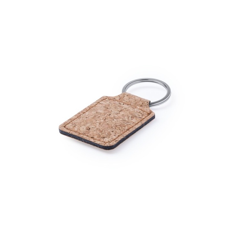 Porte-clés s en liège naturel personnalisés - Kimbox Matières : liège goodies entreprise design