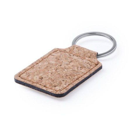 Porte-clés s en liège naturel personnalisés - Kimbox Matières : liège goodies entreprise design