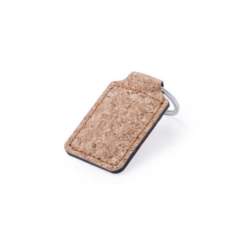 Porte-clés s en liège naturel personnalisés - Kimbox Matières : liège cadeau client original