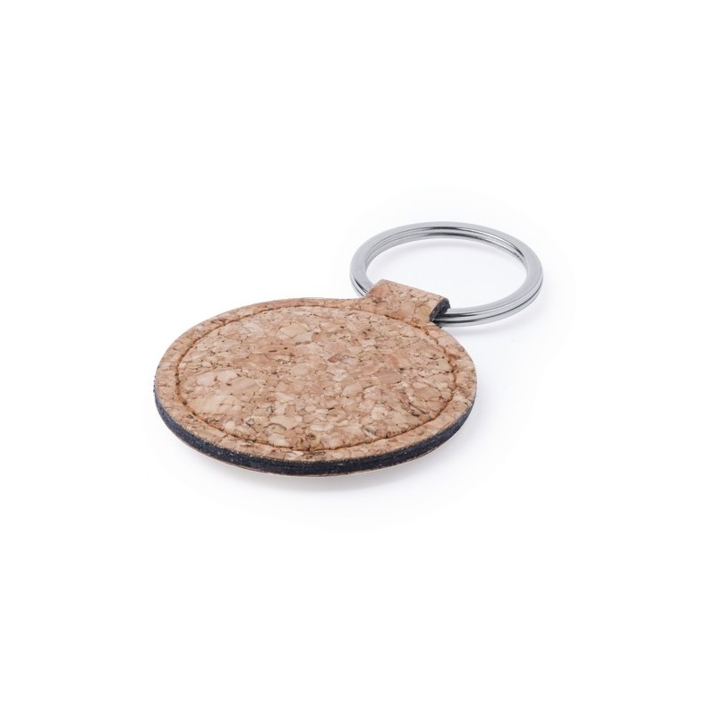 Porte-clés s en liège naturel personnalisés - Kimbox Matières : liège goodies personnalisé en stock