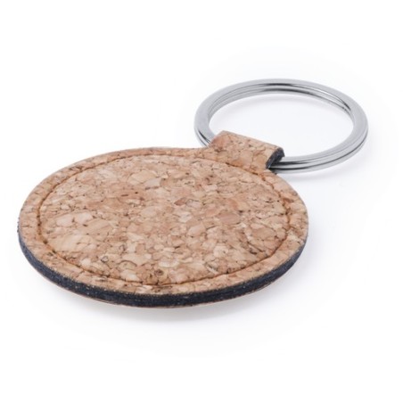 Porte-clés s en liège naturel personnalisés - Kimbox Matières : liège goodies personnalisé en stock