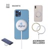 Chargeur Magnétique Sans Fil Personnalisé 10W - Makensy Matières : aluminium Couleurs : argenté personnalisable avec votre logo
