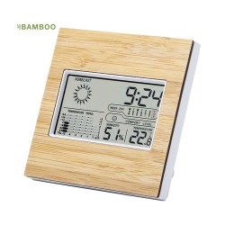 Station Météo Personnalisée Éco-responsable Précise et Élégante Behox Matières : bambou