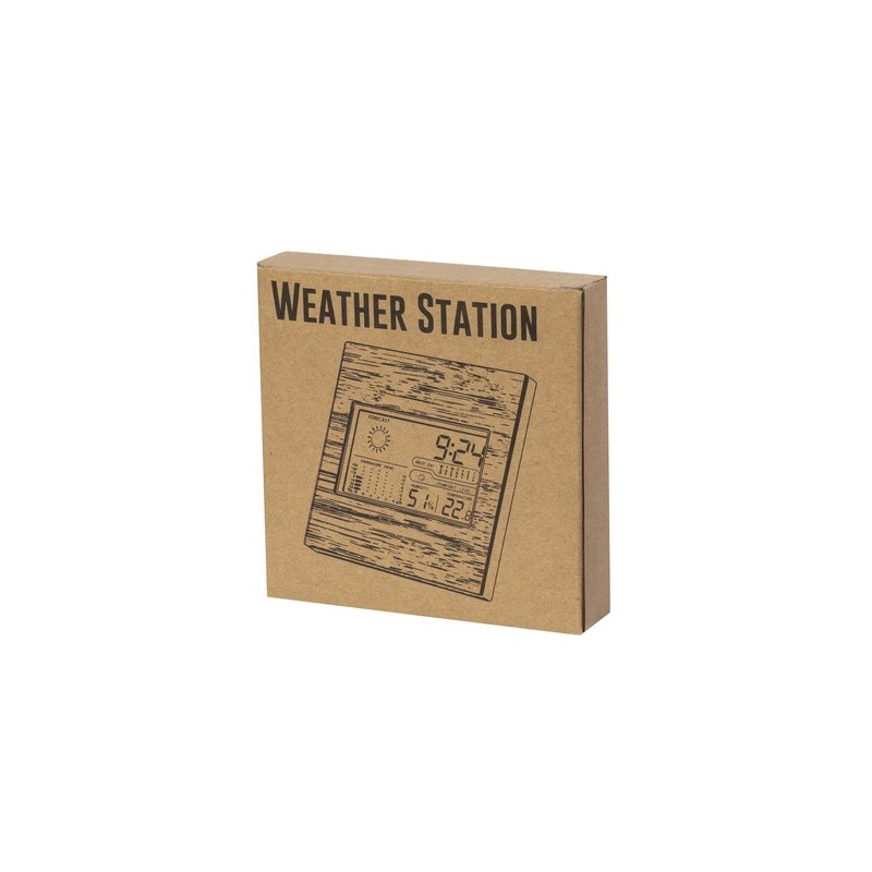 Station Météo Personnalisée Éco-responsable Précise et Élégante Behox Matières : bambou goodies publicitaire événementiel