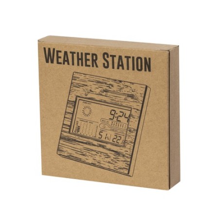Station Météo Personnalisée Éco-responsable Précise et Élégante Behox Matières : bambou goodies publicitaire événementiel