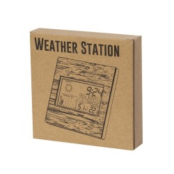 Station Météo Personnalisée Éco-responsable Précise et Élégante Behox Matières : bambou impression haute définition
