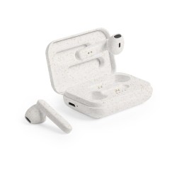 Écouteurs Bluetooth Éco-responsables Ergonomiques - Vounel Matières : ABS Couleurs : naturel