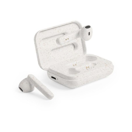 Écouteurs Bluetooth Éco-responsables Ergonomiques - Vounel Matières : ABS Couleurs : naturel