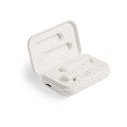 Écouteurs Bluetooth Éco-responsables Ergonomiques - Vounel Matières : ABS Couleurs : naturel goodies publicitaire événementiel