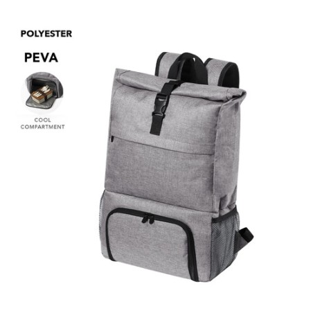 Sac à Dos Glacière Personnalisé Publicitaire Howar Matières : polyester Couleurs : gris personnalisable avec votre logo