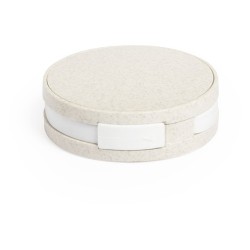 Hub Éco-responsable Personnalisé 4 Ports USB 2.0 Brunox pas cher Matières : ABS Couleurs : naturel cadeau entreprise pas cher