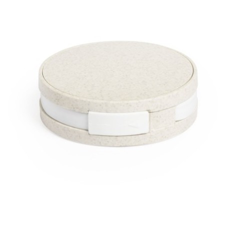 Hub Éco-responsable Personnalisé 4 Ports USB 2.0 Brunox pas cher Matières : ABS Couleurs : naturel cadeau entreprise pas cher