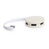 Hub Éco-responsable Personnalisé 4 Ports USB 2.0 Brunox pas cher Matières : ABS Couleurs : naturel goodies publicitaire événemen