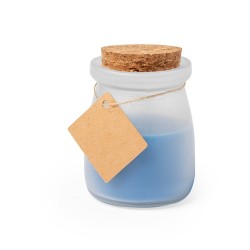 Bougie Aromatique Personnalisée Économique - Cadeau Parfait Tepor Matières : liège Couleurs : bleu