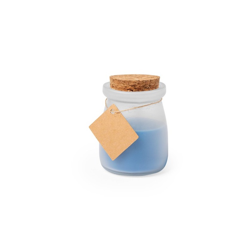 Bougie Aromatique Personnalisée Économique - Cadeau Parfait Tepor Matières : liège Couleurs : bleu