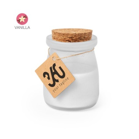 Bougie Aromatique Personnalisée Économique - Cadeau Parfait Tepor Matières : liège Couleurs : bleu marquage laser ultra précis
