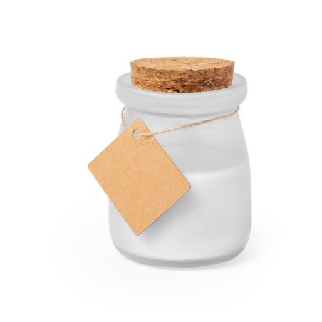 Bougie Aromatique Personnalisée Économique - Cadeau Parfait Tepor Matières : liège Couleurs : bleu objet promotionnel éco-respon
