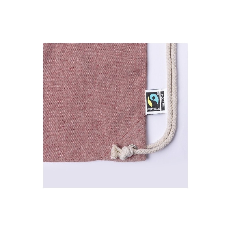 Sac à Dos Éthique Personnalisé Fairtrade Riak Matières : coton recyclé Couleurs : rouge goodies entreprise design