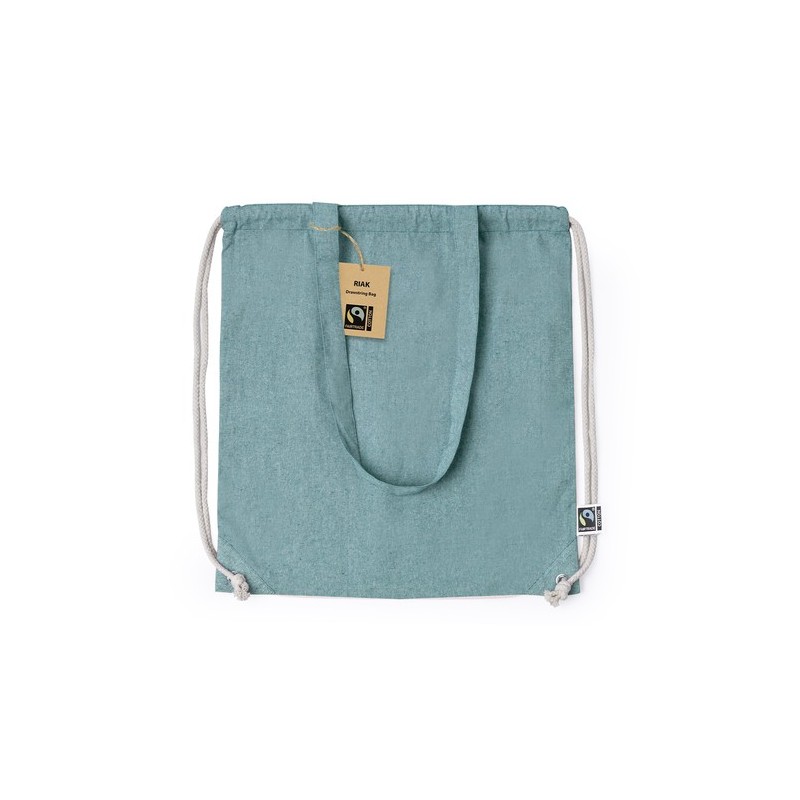Sac à Dos Éthique Personnalisé Fairtrade Riak Matières : coton recyclé Couleurs : rouge personnalisation rapide en France