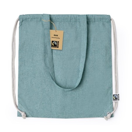 Sac à Dos Éthique Personnalisé Fairtrade Riak Matières : coton recyclé Couleurs : rouge personnalisation rapide en France