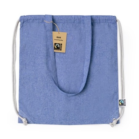 Sac à Dos Éthique Personnalisé Fairtrade Riak Matières : coton recyclé Couleurs : rouge goodies personnalisé en stock
