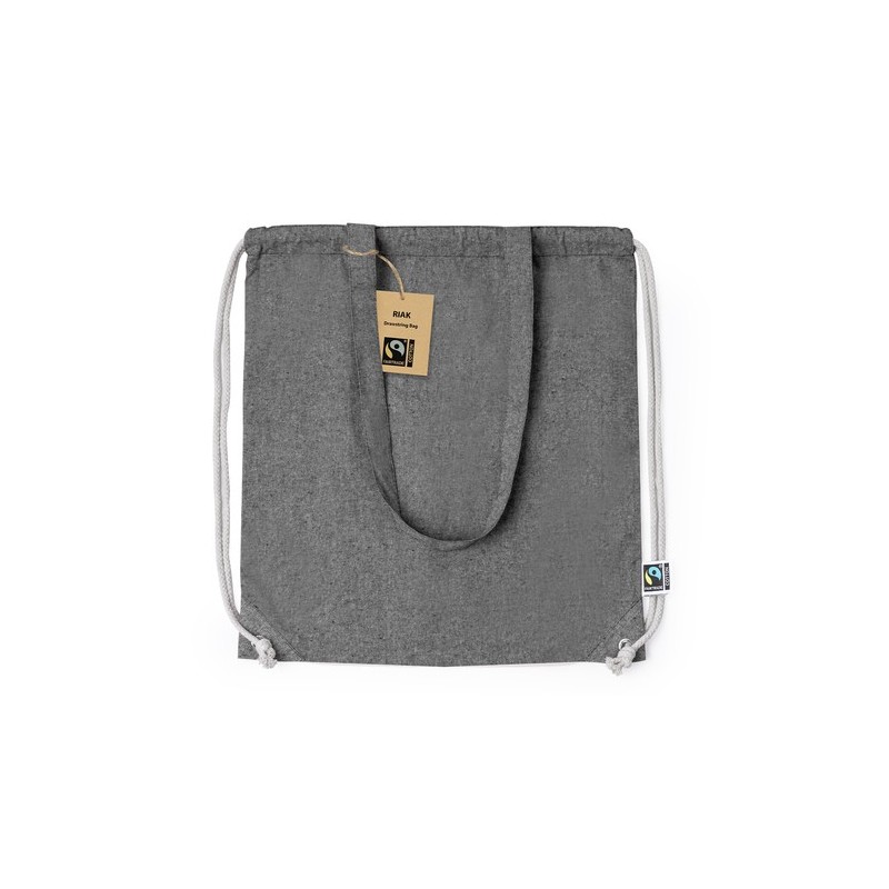 Sac à Dos Éthique Personnalisé Fairtrade Riak Matières : coton recyclé Couleurs : naturel goodies publicitaire durable