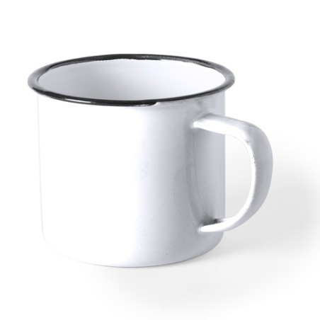 Tasse Métallique Personnalisée Wilem Matières : métal Couleurs : rouge objet publicitaire robuste
