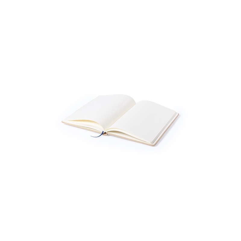Cahier A5 Éco-responsable Personnalisé Bloc Notes Raimok pas cher Matières : carton recyclé Couleurs : blanc personnalisation su