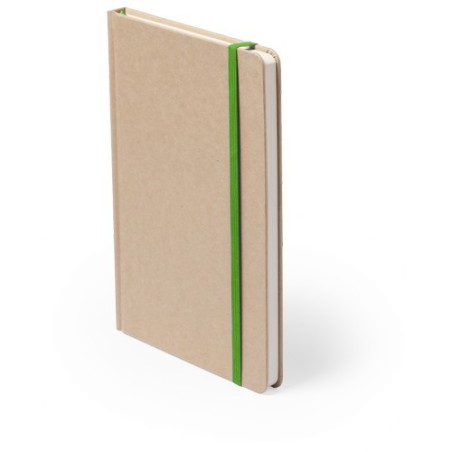 Cahier A5 Éco-responsable Personnalisé Bloc Notes Raimok pas cher Matières : carton recyclé Couleurs : blanc goodies personnalis