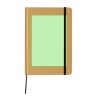 Cahier A5 Éco-responsable Personnalisé Bloc Notes Raimok pas cher Matières : carton recyclé Couleurs : noir accessoire événement