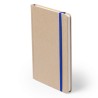 Cahier A5 Éco-responsable Personnalisé Bloc Notes Raimok pas cher Matières : carton recyclé Couleurs : bleu personnalisable avec