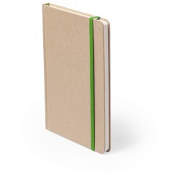Cahier A5 Éco-responsable Personnalisé Bloc Notes Raimok pas cher Matières : carton recyclé Couleurs : bleu cadeau affaires élég