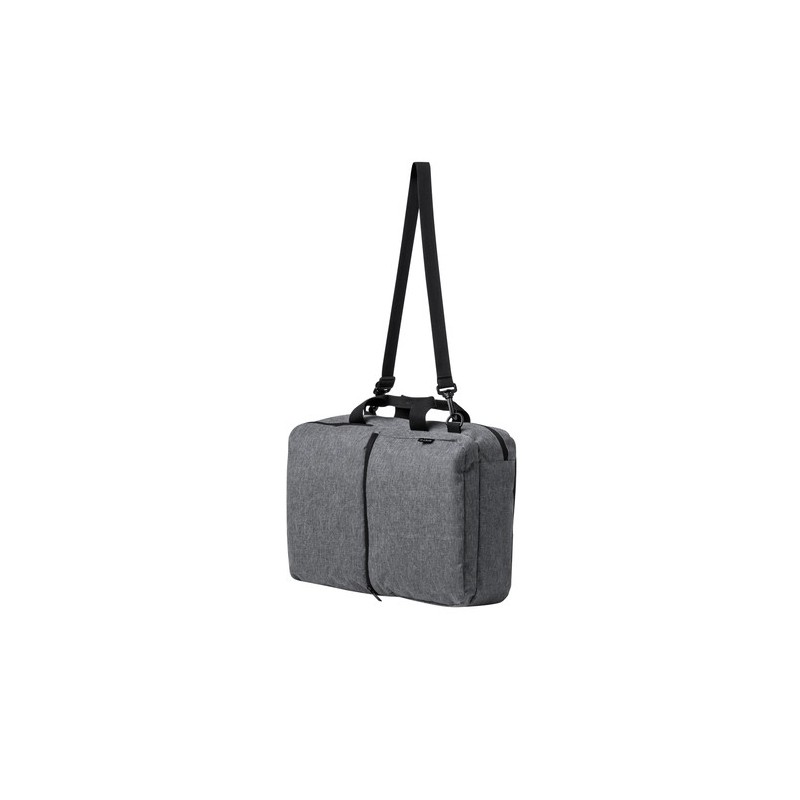 Sac à Dos Personnalisé pour Professionnels - Makarzur Couleurs : gris Matières : polyester recyclé goodies publicitaire durable