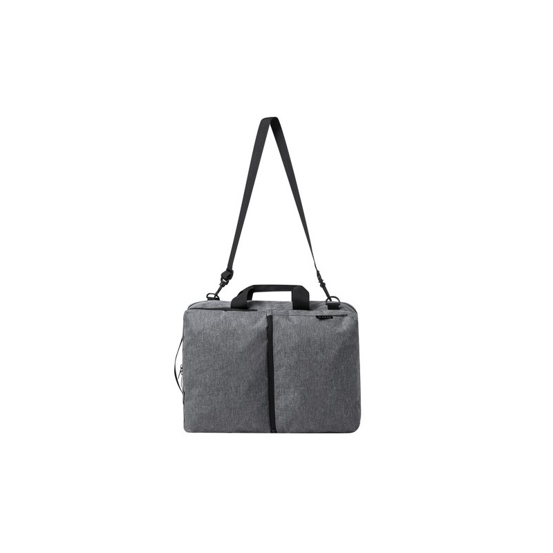 Sac à Dos Personnalisé pour Professionnels - Makarzur Couleurs : gris Matières : polyester recyclé marquage laser ultra précis