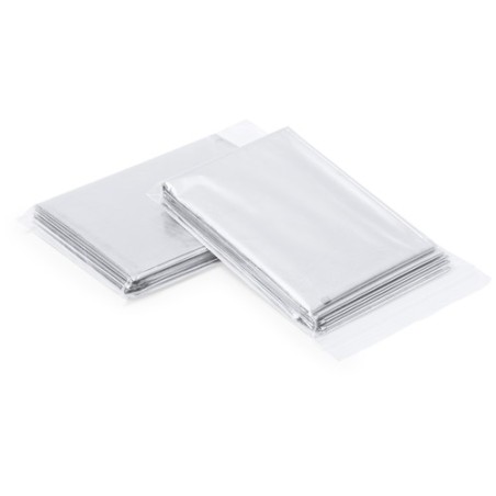 Couverture Thermique Personnalisée Économique pour Sport - Quint Matières : PET Couleurs : argenté personnalisable avec votre lo
