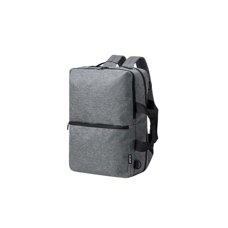 Sac à Dos Personnalisé pour Professionnels - Makarzur Couleurs : bleu marine Matières : polyester recyclé impression logo haute 