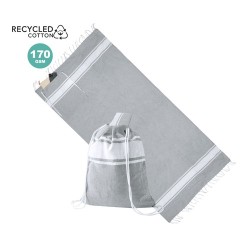 Sac à Dos Éco-responsable Personnalisé Cadeau d'Entreprise Carey Matières : coton recyclé Couleurs : bleu clair marquage laser u