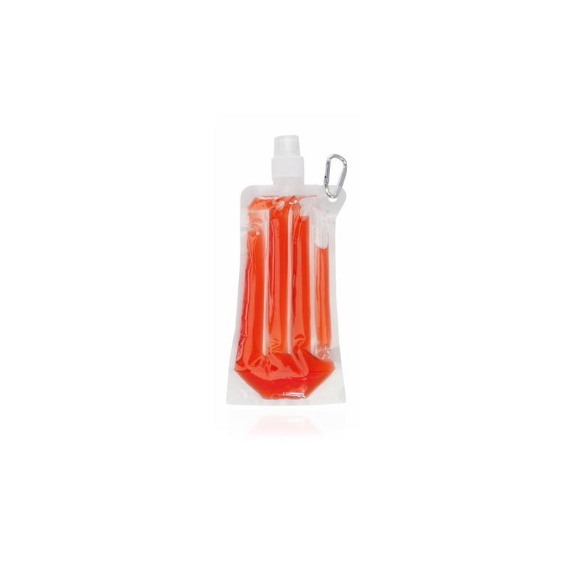 Bidon refroidisseur personnalisé publicitaire 500 ml Luthor Matières : PET Couleurs : rouge translucide cadeau entreprise pas ch