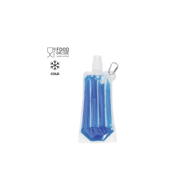 Bidon refroidisseur personnalisé publicitaire 500 ml Luthor Matières : PET Couleurs : rouge translucide goodies publicitaire évé