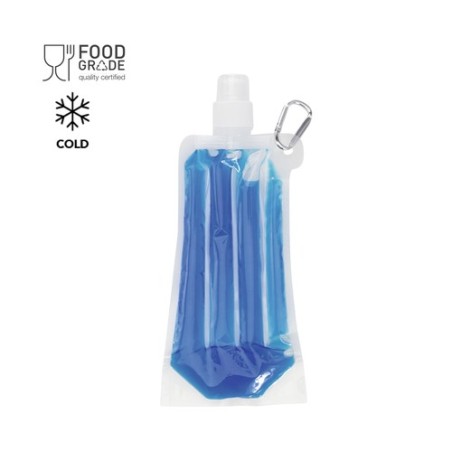 Bidon refroidisseur personnalisé publicitaire 500 ml Luthor Matières : PET Couleurs : rouge translucide goodies publicitaire évé